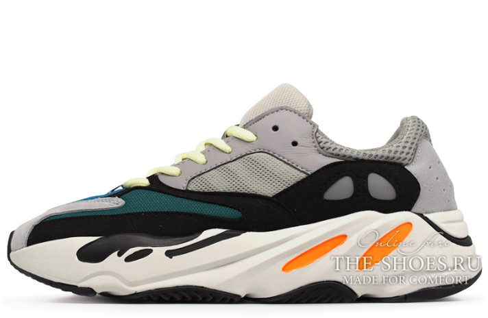 Кроссовки Adidas Yeezy 700 Wave Runner Solid Grey B75571 серые