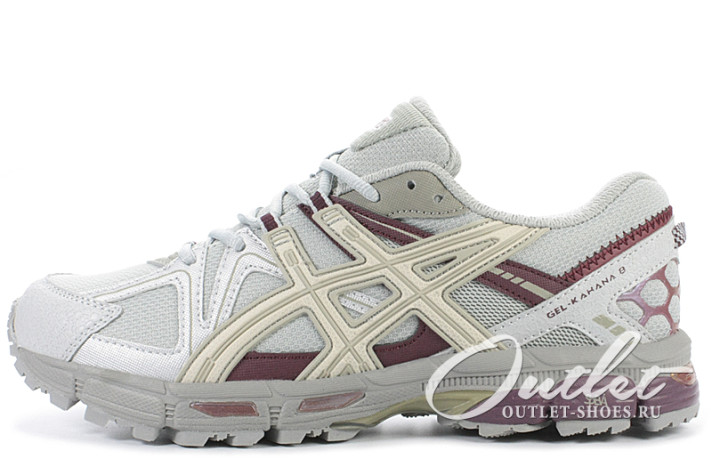 Кроссовки Asics Gel Kahana 8 Grey Red Gold  серые