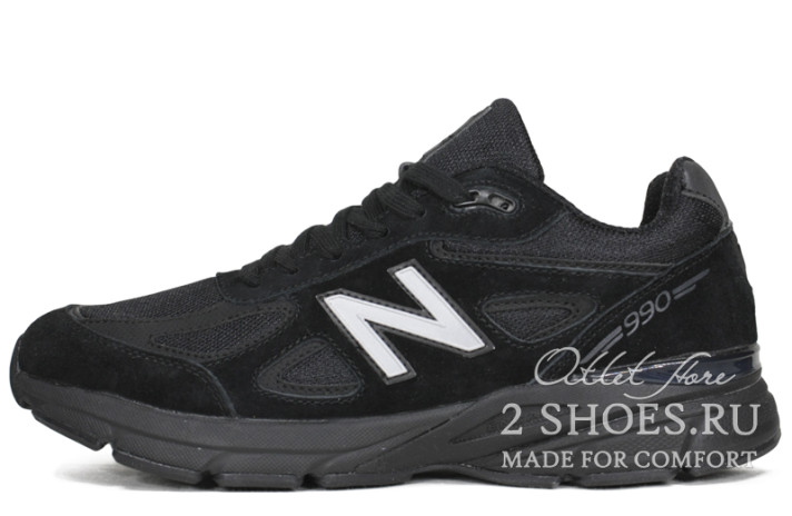 Кроссовки New Balance 990v4 Made in the USA Black  черные