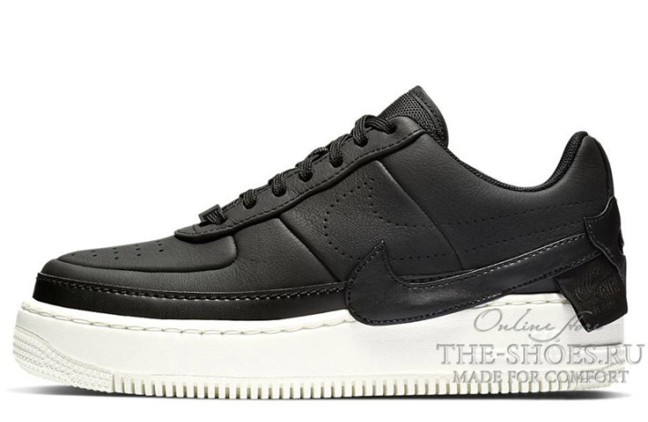Кроссовки Nike Air Force 1 Jester XX Black White AV3515-001 черные, кожаные