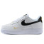 Кроссовки Женские Nike Air Force 1 Low White Black Gold Swoosh