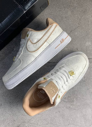 Кроссовки Nike Air Force 1 Low LX White Bio Beige живое фото 2