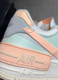 Кроссовки Nike Air Force 1 Shadow Barely Green Crimson Tint живое фото 4