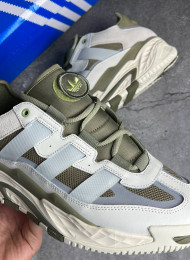 Кроссовки Adidas Niteball White Orbit Green Magic Lime живое фото 3