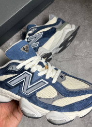 Кроссовки New Balance 9060 Natural Indigo Blue живое фото 3