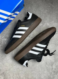 Кроссовки Adidas Samba OG Black White Gum живое фото 1