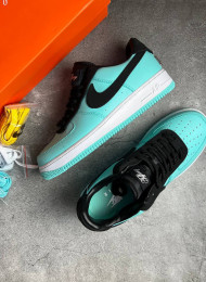 Кроссовки Nike Air Force 1 Low Tiffany & Co 1837 Mint живое фото 2