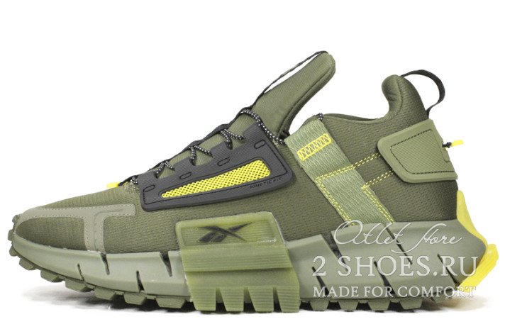 Кроссовки Reebok Zig Kinetica Edge Army Green FV3836 зеленые
