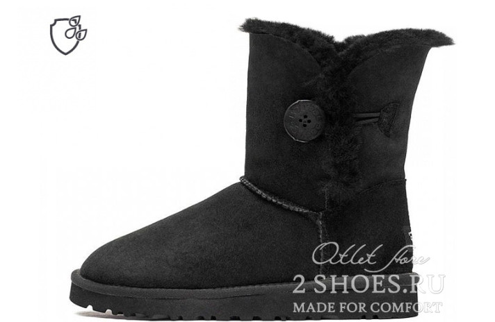 Ugg Australia Bailey Button II Short Black  черные